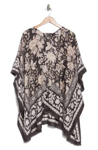 Vince Camuto Chintzy Floral Supersoft Topper In Multi
