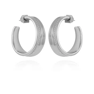 VINCE CAMUTO CHUNKY OPEN HOOP EARRINGS