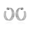 Vince Camuto Chunky Open Hoop Earrings In Silver
