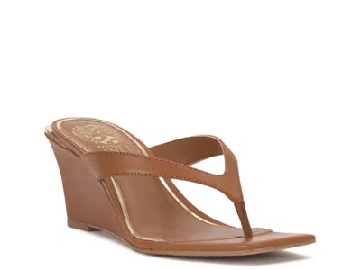 Vince Camuto Cianna Wedge Sandal In Brown