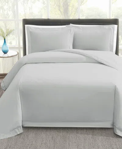 Vince Camuto Classic 400-thread Count Cotton 3-pc. Duvet Cover Set, King In White