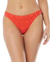 Vince Camuto Women's Crochet Hipster Bikini Bottoms In Orange