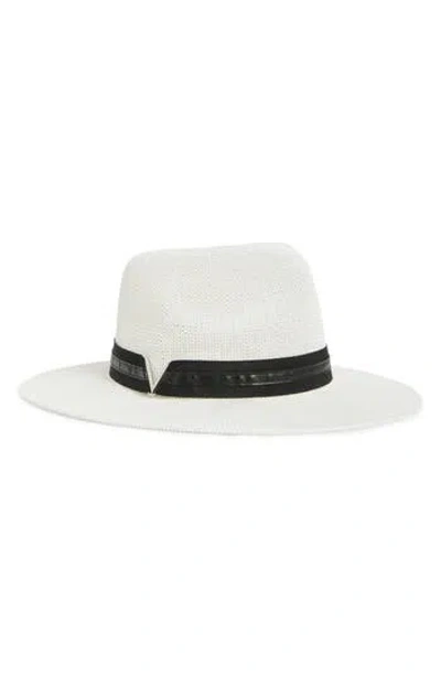 Vince Camuto Classic Packable Panama Hat In White