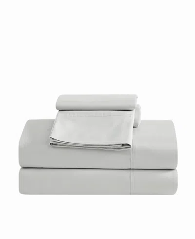 Vince Camuto Classic Percale 400 Thread Count 4-pc. Sheet Set, Full In Gray