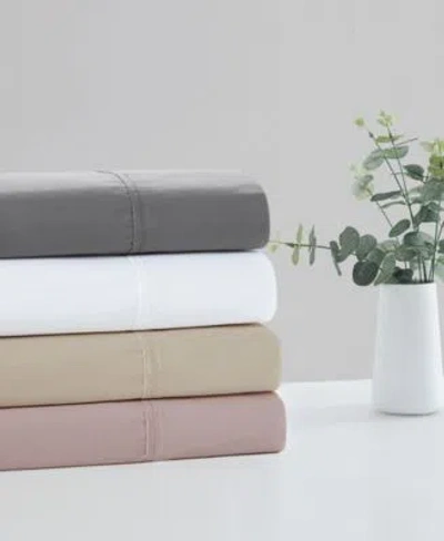 Vince Camuto Classic Percale 400 Thread Count Sheet Set In Light Gray