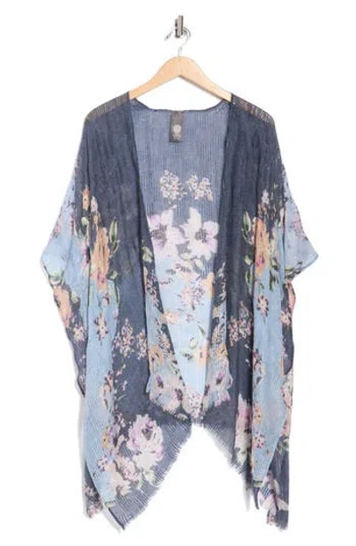 Vince Camuto Climbing Roses Duster In Blue