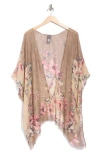 Vince Camuto Climbing Roses Duster In Brown