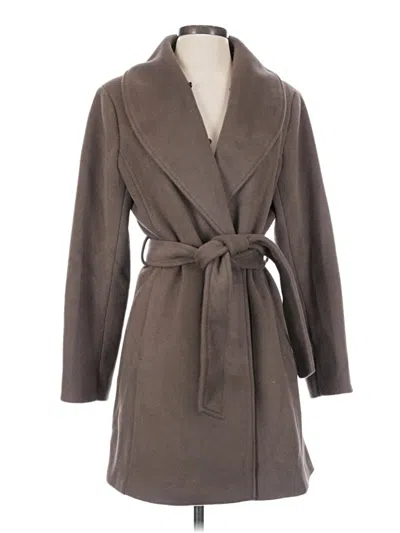 Pre-owned Vince Camuto Coat In Gray