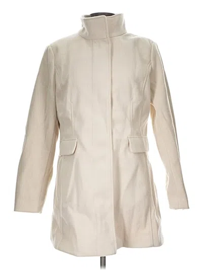 Pre-owned Vince Camuto Coat In Ivory