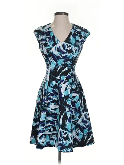 Pre-owned Vince Camuto Cocktail Dress In Blue