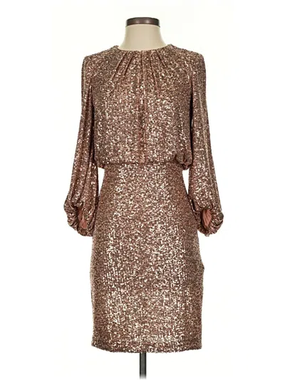 Pre-owned Vince Camuto Cocktail Dress In Brown