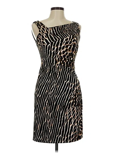 Pre-owned Vince Camuto Cocktail Dress In Brown