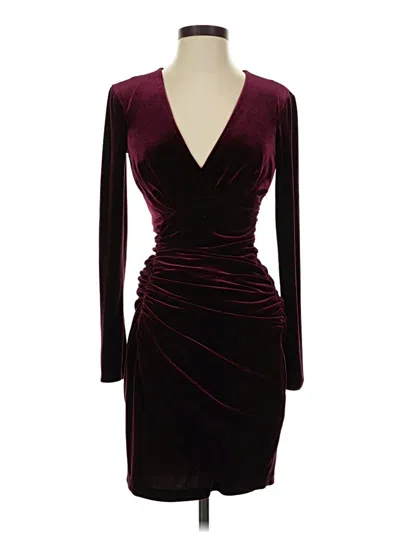 Pre-owned Vince Camuto Cocktail Dress In Burgundy
