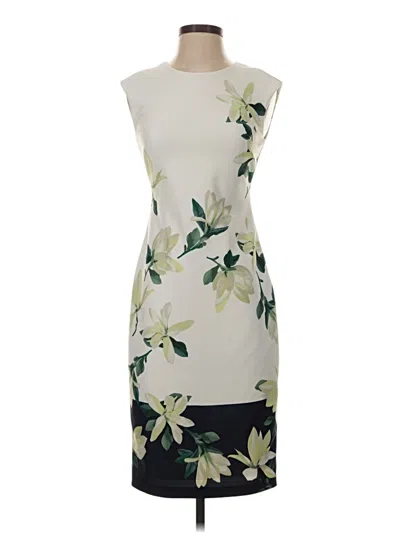 Pre-owned Vince Camuto Cocktail Dress In Ivory