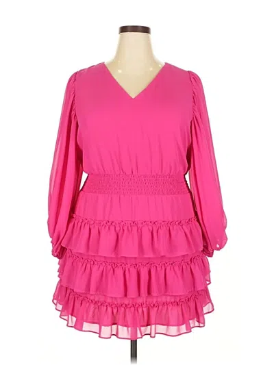 Pre-owned Vince Camuto Cocktail Dress In Pink