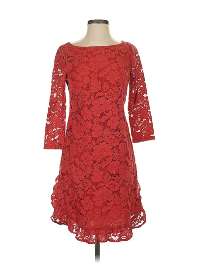 Pre-owned Vince Camuto Cocktail Dress In Red