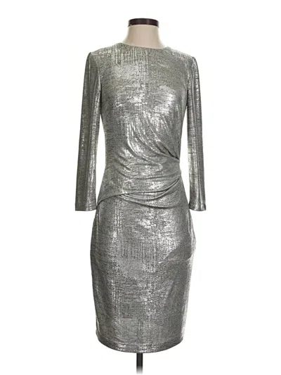 Pre-owned Vince Camuto Cocktail Dress In Silver