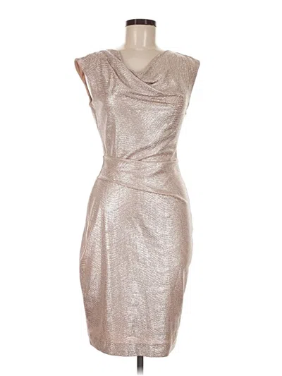 Pre-owned Vince Camuto Cocktail Dress In Tan