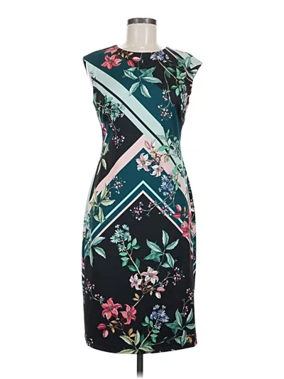 Pre-owned Vince Camuto Cocktail Dress In Teal