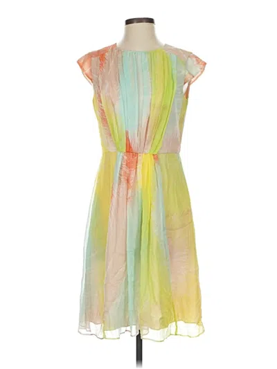 Pre-owned Vince Camuto Cocktail Dress In Yellow