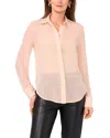 Vince Camuto Collared Blouse In Neutral