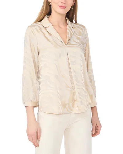 Vince Camuto Collared Blouse In Neutral