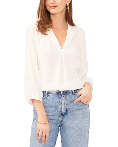 Vince Camuto Collared Top In New Ivory