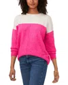 Vince Camuto Extend Shoulder Colorblock Sweater In Paradox/frenzy
