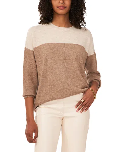 Vince Camuto Color Blocked Sweater In Brown