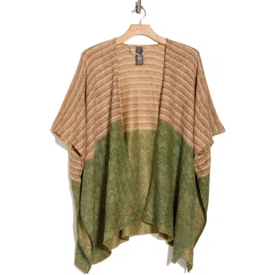 Vince Camuto Colorblock Lurex Topper In Olive