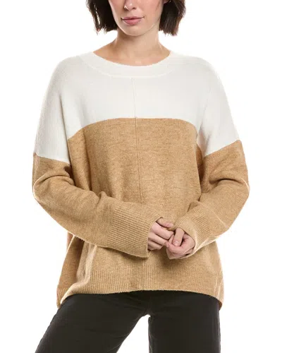 Vince Camuto Colorblock Sweater In Animal Print