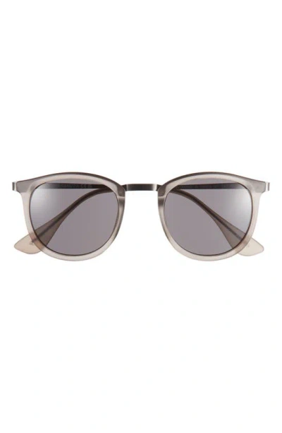 Vince Camuto Combo 48.5mm Round Sunglasses In Brown