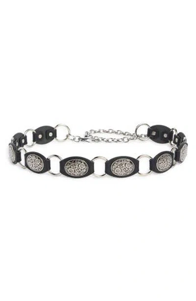 Vince Camuto Concho Belt In Black