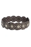 Vince Camuto Concho Grommet Disc Belt In Brown