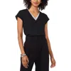 Vince Camuto Confetti Ready Womens Rhinestone Polyester Blouse In Rich Black