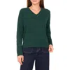 Vince Camuto Contrast High-low Sweater In Green