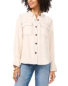 Vince Camuto Button Up Blouse In White