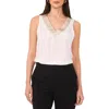 Vince Camuto Contrast V-neck Shell