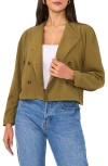VINCE CAMUTO VINCE CAMUTO CONVERTIBLE DOUBLE BREASTED CRINKLE TWILL JACKET