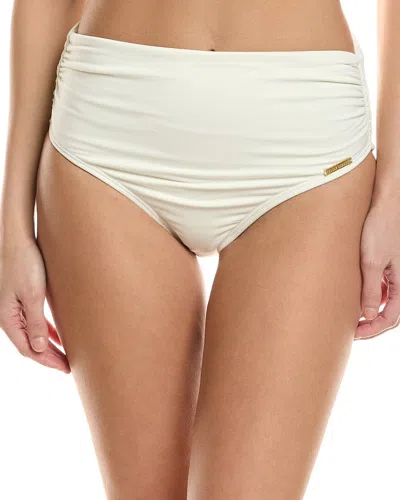 Vince Camuto Convertible High Waist Swim Bottom In Neutral