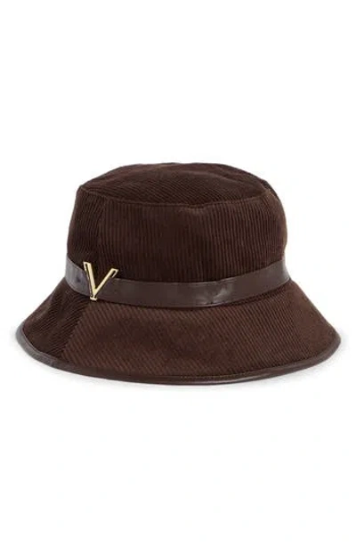 Vince Camuto Corduroy Bucket Hat In Brown