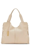 Vince Camuto Corla Leather Tote In Light Beige