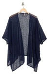 Vince Camuto Cotton Popcorn Ruana