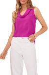 Vince Camuto Cowl Neck Sleeveless Blouse In Bloomberry