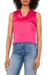 Vince Camuto Cowl Neck Sleeveless Top In Pink