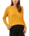 Vince Camuto Cozy Long Sleeve Extend Shoulder Sweater In Amber