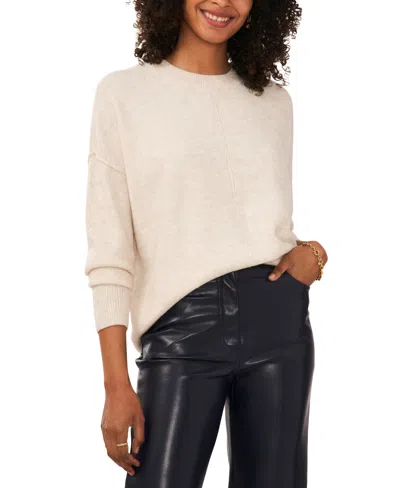 Vince Camuto Cozy Long Sleeve Extend Shoulder Sweater In Malted