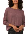 Vince Camuto Cozy Long Sleeve Extend Shoulder Sweater In Purple