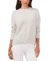 Vince Camuto Cozy Long Sleeve Extend Shoulder Sweater In Silver