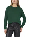 Vince Camuto Exposed Seam Crewneck Sweater In Green